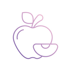 Apple icon vector stock illustration