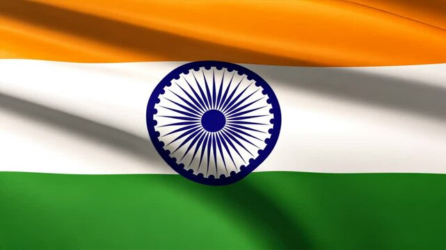 Indian flag background designed with geometric patterns featuring saffron white and green colors and the Ashoka Chakra, Indian Independence Day, Republic Day, Flag hoisting ceremony