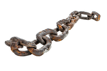 Obraz premium A broken metal chain image speaks volumes about fractured relationships and the power of change