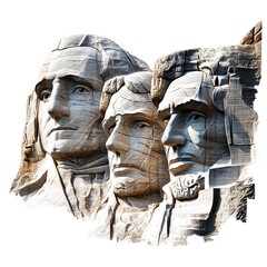 Mount Rushmore Presidents Carved in Stone