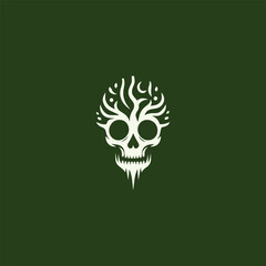 Tree skull logo