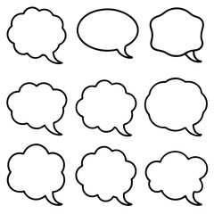 Collection of Cartoon Speech Bubbles