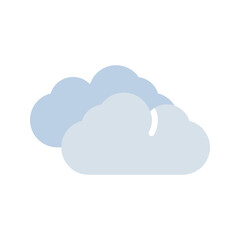 Clouds icon vector image. Suitable for mobile apps, web apps and print media.