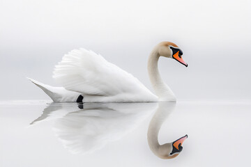 Obraz premium elegant swan,