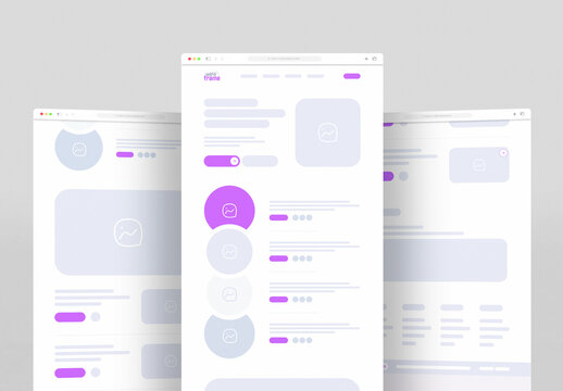 Realestate Business Wireframe Landing Page Design Template