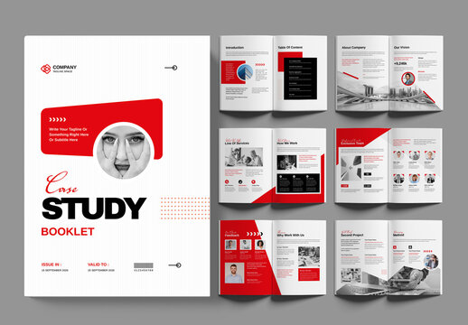 Case Study Booklet Template Layout