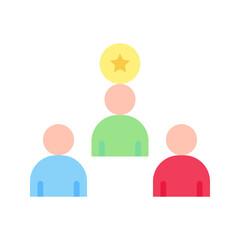 Favorite Candidate icon vector image. Suitable for mobile apps, web apps and print media.