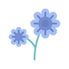 Flowers icon vector image. Suitable for mobile apps, web apps and print media.