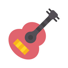 Guitar icon vector image. Suitable for mobile apps, web apps and print media.