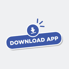 Download APP sticker button label badge flag sign symbol