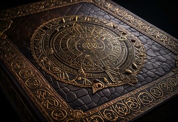 A clock with a lot of different items on it.