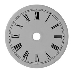 Enamel dial with Roman numerals without hands