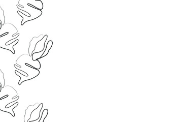 Fototapeta premium poster with a simple icon of a red beet with a tail in line art style, for various food designs