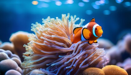 clown fish in anemone