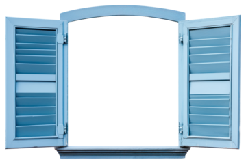 PNG Window shutters blue curtain.