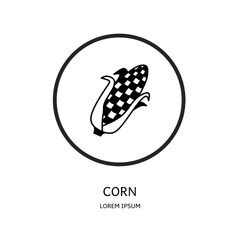 Logo vector design for business. Corn logos.