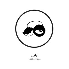 Logo vector design for business. Egg logos.