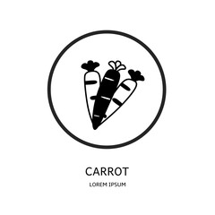 Logo vector design for business. Carrot logos.