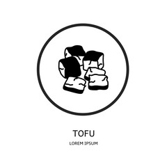 Logo vector design for business. Tofu logos.