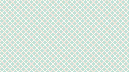 Fototapeta premium Turquoise and beige diagonal background. Plaid checkered seamless pattern.