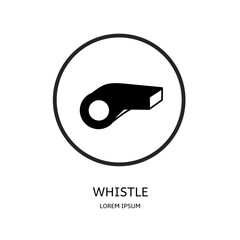 Logo vector design for business. Whistle logos.