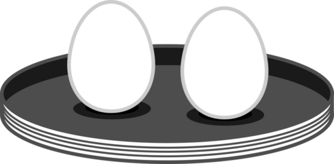 Minimalist Dragon Boat Festival Line Icons egg balancing