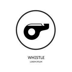 Logo vector design for business. Whistle logos.