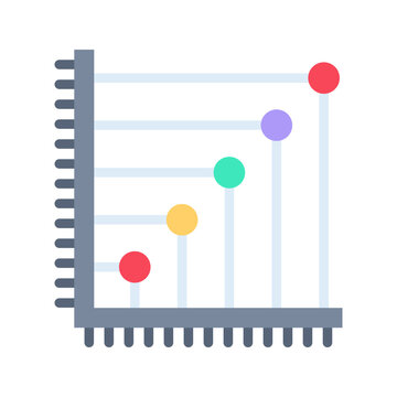 Scatter Plot I icon vector image. Suitable for mobile apps, web apps and print media.