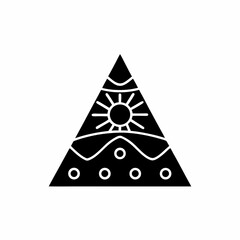 creative details Pyramid Icon Vector Illustration