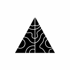 creative details Pyramid Icon Vector Illustration