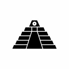 creative details Pyramid Icon Vector Illustration