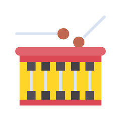 Snare Drum icon vector image. Suitable for mobile apps, web apps and print media.