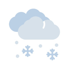 Obraz premium Snowfall icon vector image. Suitable for mobile apps, web apps and print media.