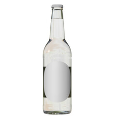 Classic glass bottle water