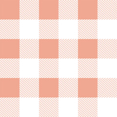 Gingham or Vichy Plaid Pattern. Textile print for tabletop, picnic blanket, basket napkin, shirt or handkerchief. Cotton, linen or flannel design. Vector Checkered Geometric flat illustration.