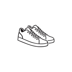 Sneaker shoes logo template