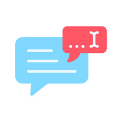 Typing Message icon vector image. Suitable for mobile apps, web apps and print media.
