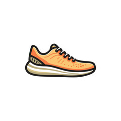 Running shoes vector icon.