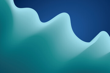 Abstract blue background with light blue gradient and waves. Vector illustration of background.