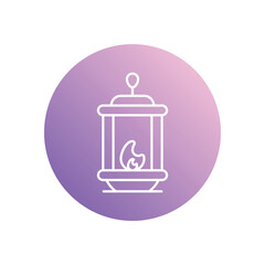 Latern icon vector stock illustration