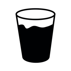 Glass drink icon simple