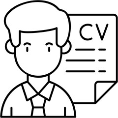 Curriculum Vitae Icon