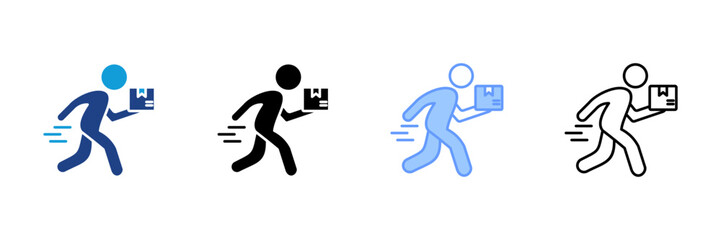 Fast Delivery Icon Set Multiple Style Collection