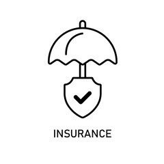 Icon a insurance, isolated against a clean background.