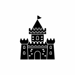 Obraz premium creative details Castle Icon Vector Illustration