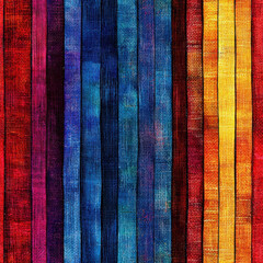 Colorful vertical striped pattern with vibrant tones