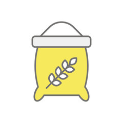 Flour icon vector stock illustration