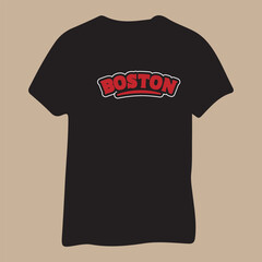 Boston City T-Shirt Design -Boston Pride Tee