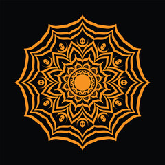 Elegant Circular Mandala Pattern illustrations