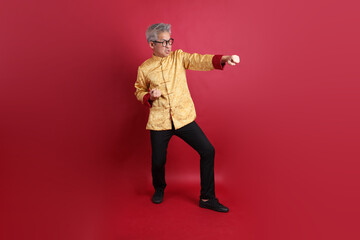 50s Asian Man in Changshan dress